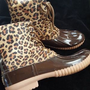 Cheetah print boots